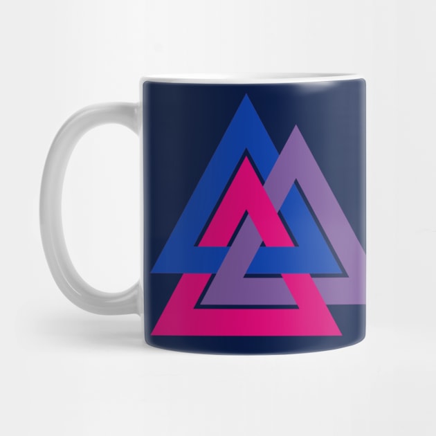 Bisexual Pride Interlocking Triangles by VernenInk